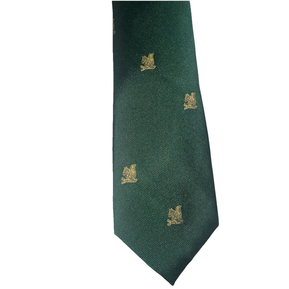 Rare Rivetz of Boston The Country Club Brookline MA Yellow Squirrel Golf Tie